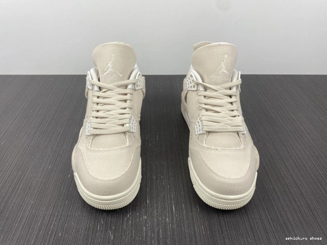 Cheap Jordan 4 Canvas (W) DQ4909-100 Blank Retro 0718